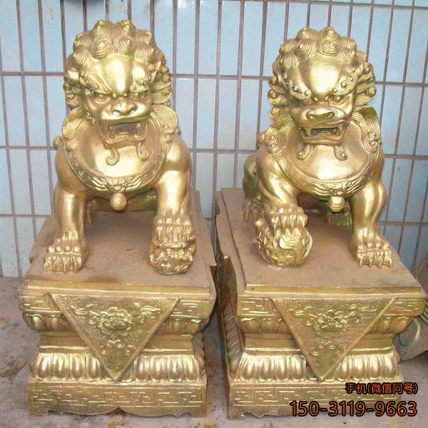 天安門(mén)鎏金獅子_中國(guó)傳統(tǒng)動(dòng)物銅雕