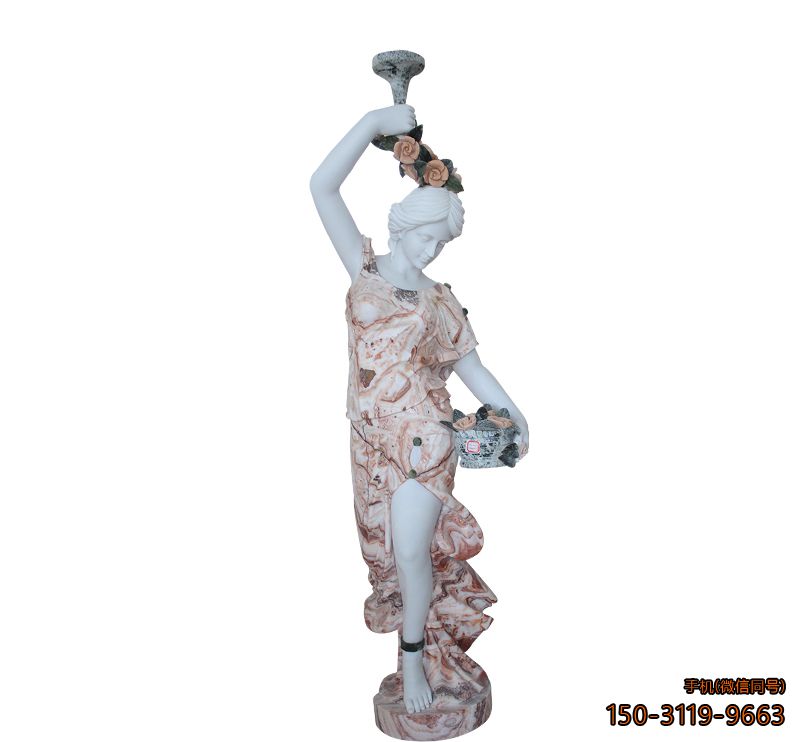 漢白玉歐式美女_廣場公園西方人物景觀塑像