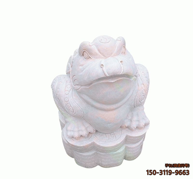 大理石金蟾_園林動(dòng)物景觀(guān)擺件雕塑