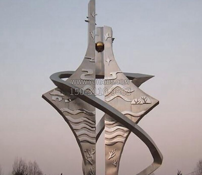 廣場(chǎng)文明開放不銹鋼景觀雕塑 廣場(chǎng)文明開放不銹鋼景觀雕塑