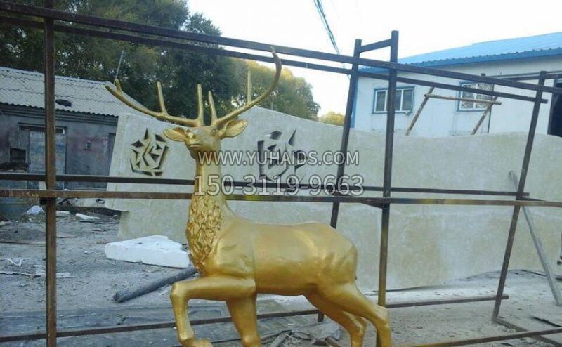 公園鑄銅羚羊動(dòng)物銅雕 公園鑄銅羚羊動(dòng)物銅雕