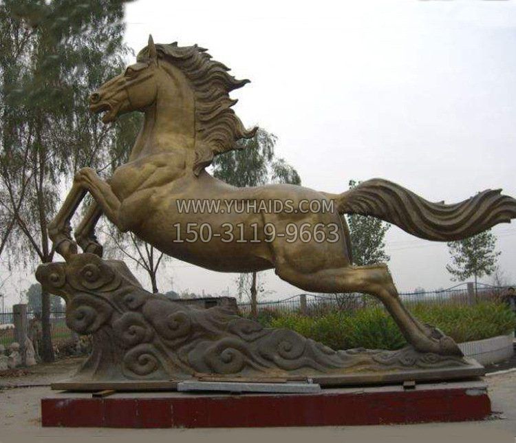 銅雕公園祥云飛馬廣場(chǎng)擺件 銅雕公園祥云飛馬廣場(chǎng)擺件