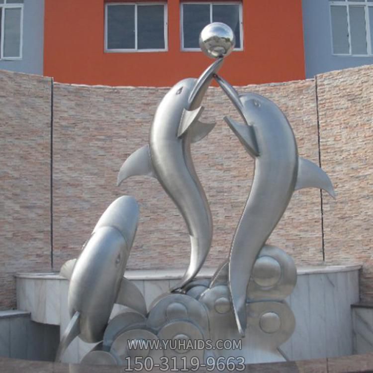 戶(hù)外水景擺件海豚雕塑