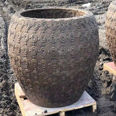 石頭雕刻的魚缸、水缸