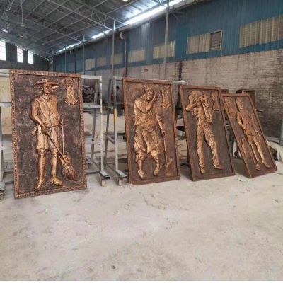 園林戶外銅雕壁畫(huà)擺件