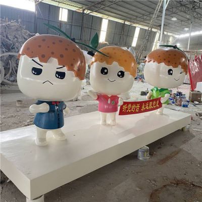 玻璃鋼卡通戶(hù)外園林景觀人物公仔擺件