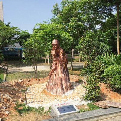 銅雕人物景觀戶(hù)外公園景觀擺件