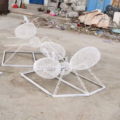 螞蟻擺件，鐵藝網(wǎng)格螞蟻造型