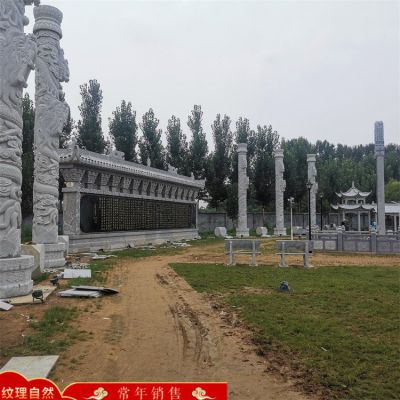 景區(qū)園林石雕龍柱、涼亭、影壁墻，庭院建筑構(gòu)件定制生產(chǎn)