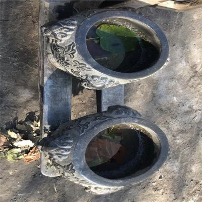 養(yǎng)花養(yǎng)魚(yú)青石石雕缸戶(hù)外庭院擺件