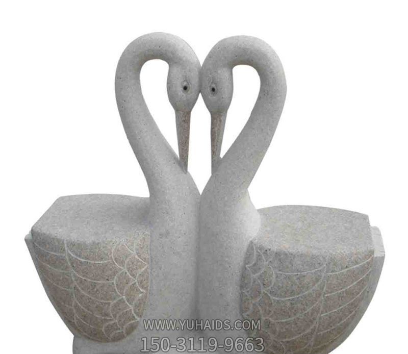 酒店戶外大理石愛(ài)情愛(ài)心天鵝雕塑