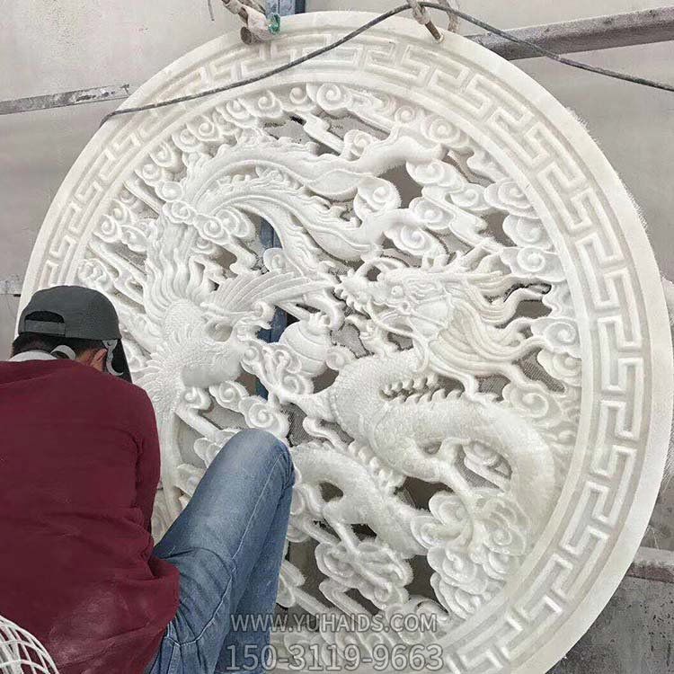 石雕影壁浮雕創(chuàng)意室內(nèi)園林雕塑擺件