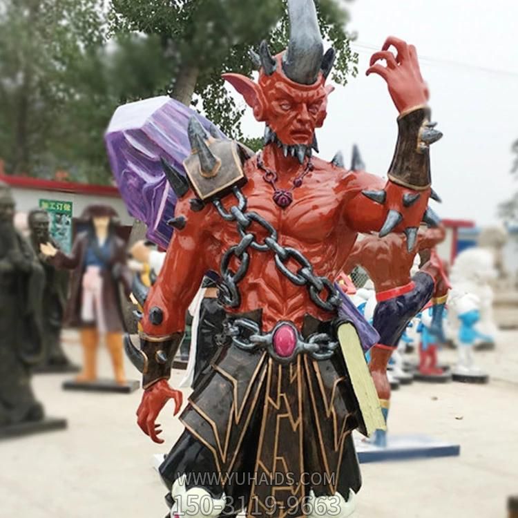 玻璃鋼戶外景區(qū)游戲動漫人物雕塑