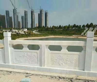 景區(qū)花園湖水池漢白玉防護欄桿