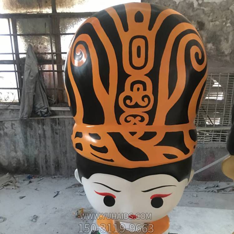 玻璃鋼卡通商場(chǎng)景區(qū)擺放的卡通人物雕塑擺件