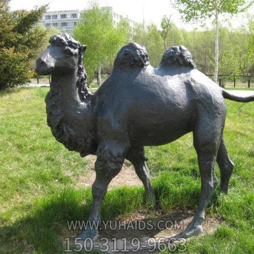 鑄銅園林廣場(chǎng)創(chuàng)意駱駝雕塑