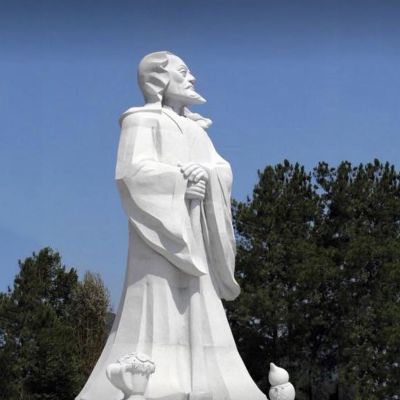 花園廣場(chǎng)漢白玉中國東晉時(shí)期著名田園詩人陶淵明石雕