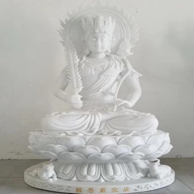 漢白玉石雕戶(hù)外園林大型佛像雕塑