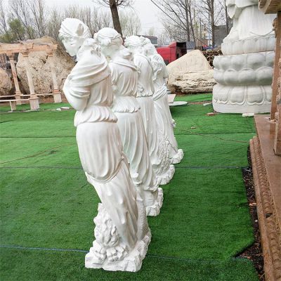 漢白玉石雕美女，西方美女人物雕像