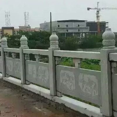 鄉(xiāng)村戶(hù)外河道大理石石雕圍欄雕塑