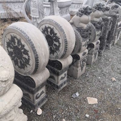 抱鼓石，青石仿古門墩