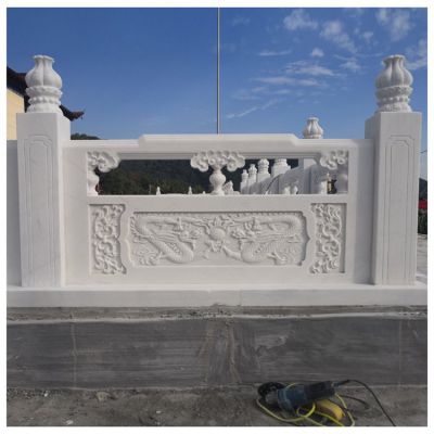 大理石石雕戶(hù)外園林景觀擺件欄桿欄板雕塑