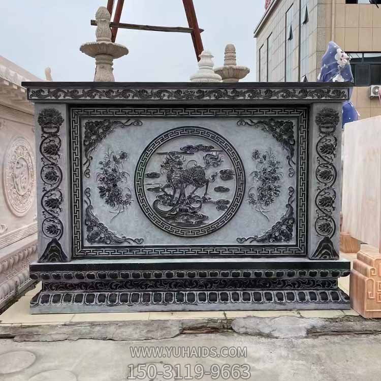 別墅庭院晚霞紅屏風(fēng)浮雕中式照壁福字玄關(guān)石壁畫(huà)雕塑