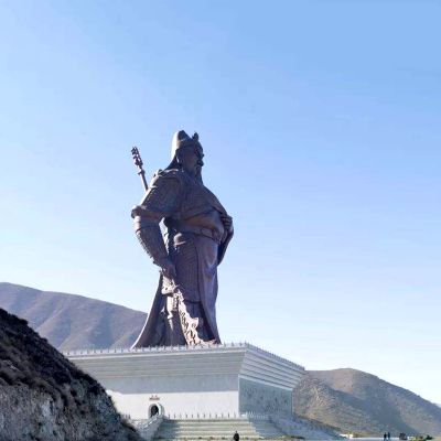 戶(hù)外景區(qū)大型不銹鋼仿銅關(guān)公雕塑