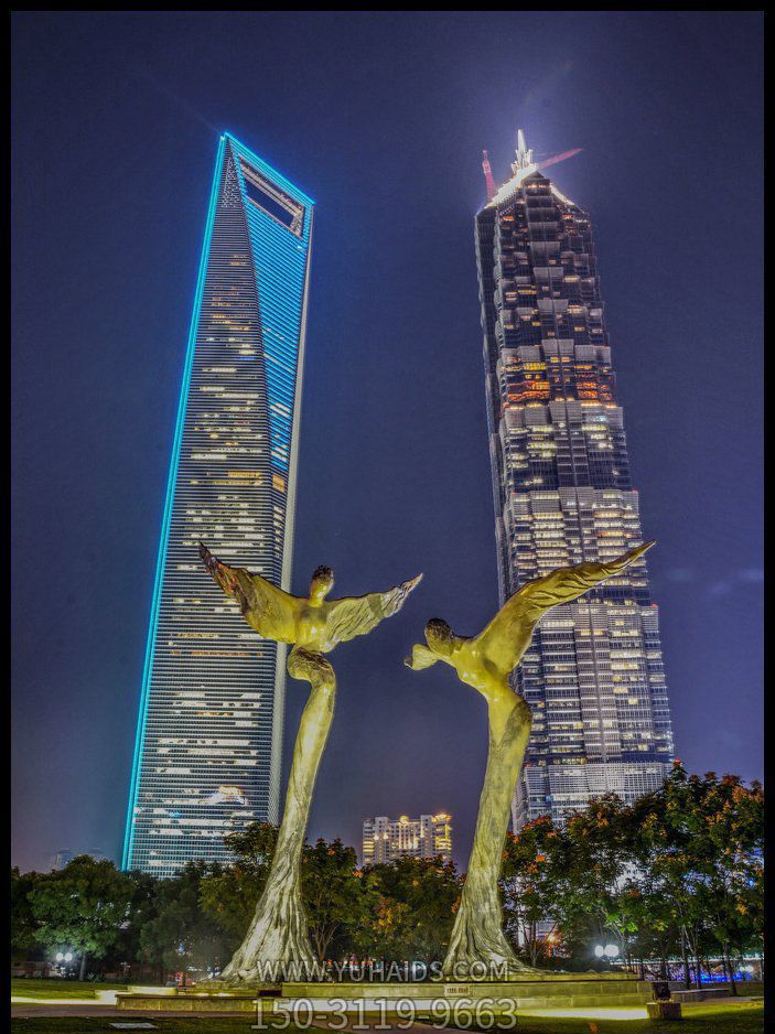 城市園林不銹鋼抽象天使廣場景觀雕塑 城市園林不銹鋼抽象天使廣場景觀雕塑