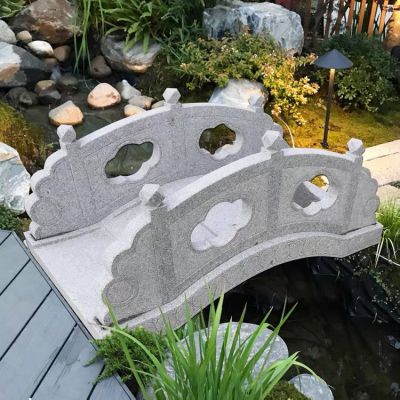 花崗巖石雕小橋，園林造景流水橋
