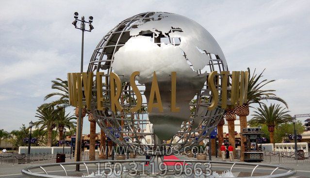 不銹鋼鏡面字母鏤空鍛造城市地球儀雕塑 不銹鋼鏡面字母鏤空鍛造城市地球儀雕塑