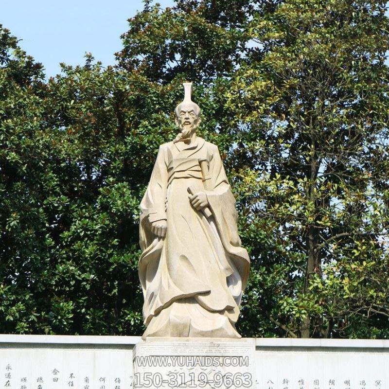 中國名人戰(zhàn)國時期楚國詩人屈原砂巖石雕像 中國名人戰(zhàn)國時期楚國詩人屈原砂巖石雕像