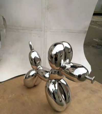 不銹鋼抽象小狗雕塑廣場(chǎng)室外裝飾藝術(shù)景觀(guān)