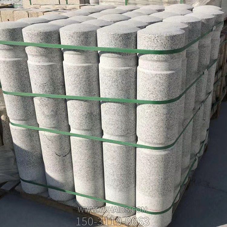 花崗巖擋車路障石柱廣場(chǎng)攔車圓石柱子雕塑