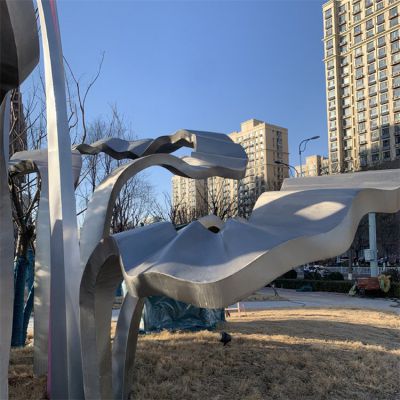 不銹鋼創(chuàng)意戶外公園景觀雕塑