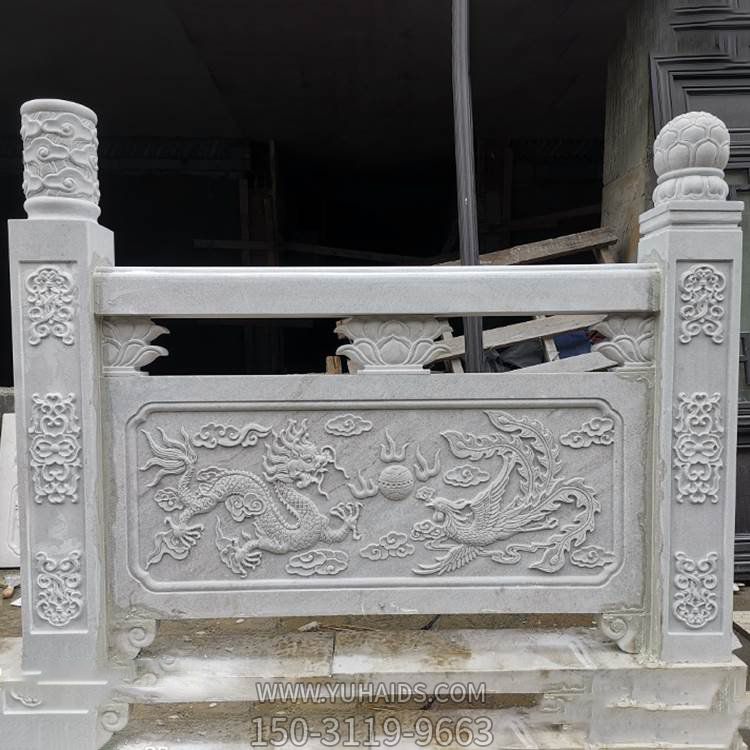 廣場(chǎng)學(xué)校升旗臺(tái)漢白玉雕刻防護(hù)欄桿雕塑