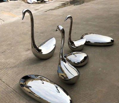 不銹鋼鏡面抽象藝術(shù)戶外別墅裝飾擺件