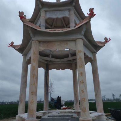 戶(hù)外園林大型大理石石雕戶(hù)外園林景觀(guān)涼亭