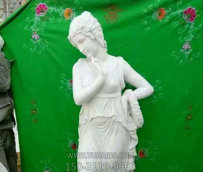 女性雕塑-別墅景觀(guān)石雕西方女性雕塑