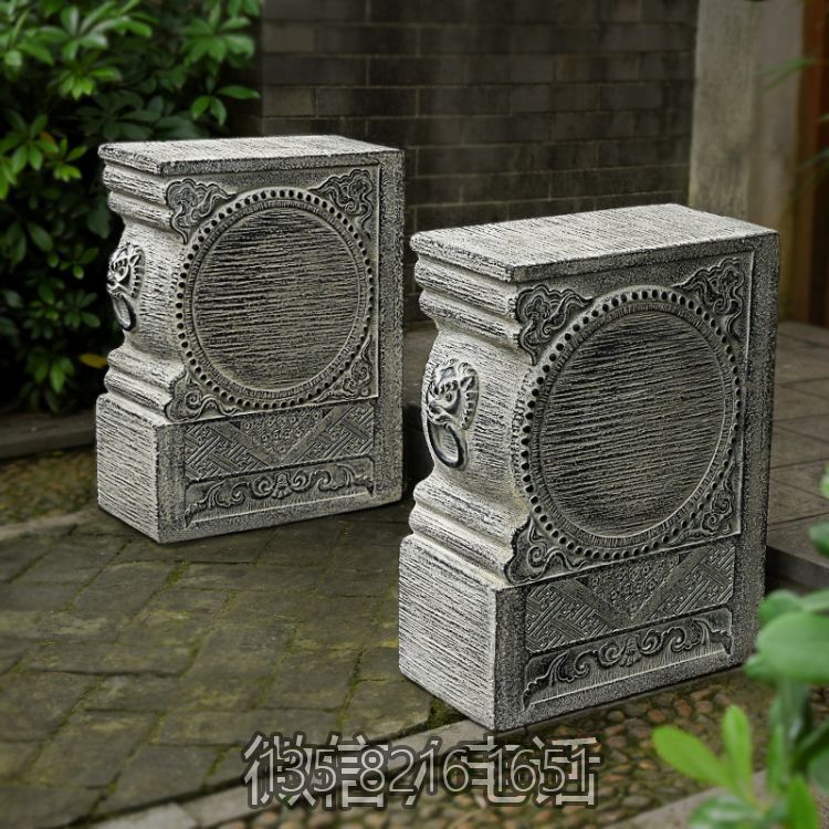 石鼓門墩，庭院別墅看門仿古擺件