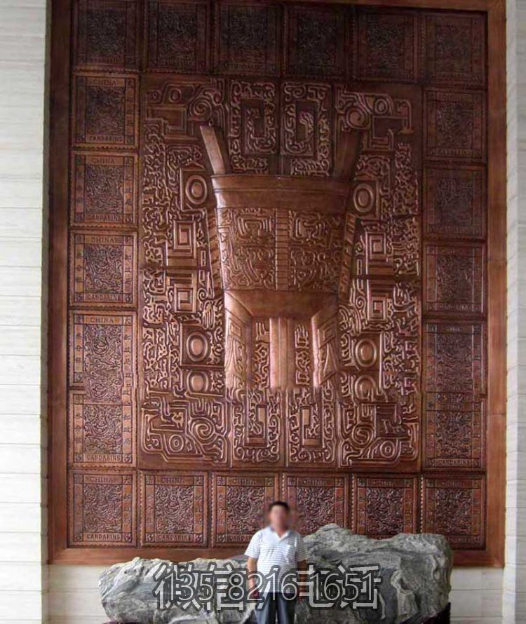 法院大廳大型鼎浮雕