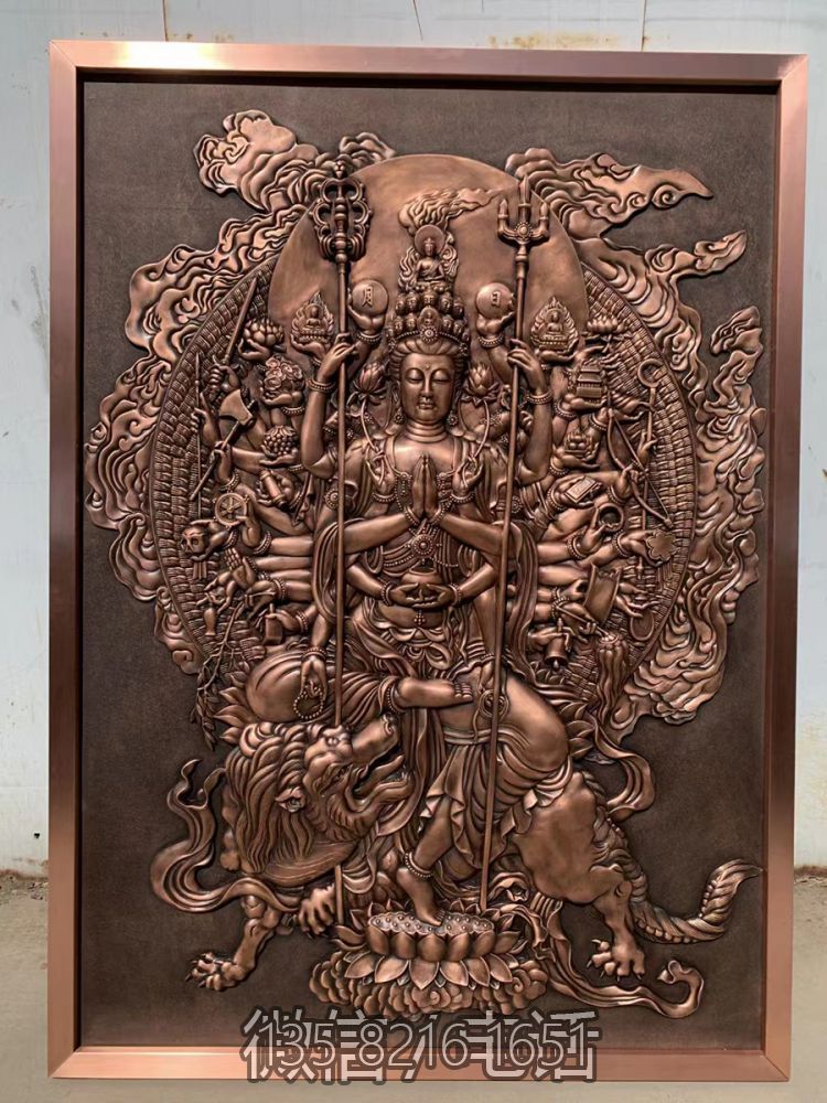 千手觀音銅浮雕