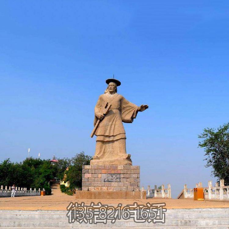 景區(qū)景點(diǎn)歷史名人著名治水人物大禹砂巖石雕像