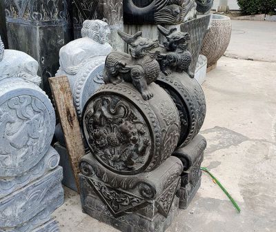 別墅庭院大門抱鼓石門墩