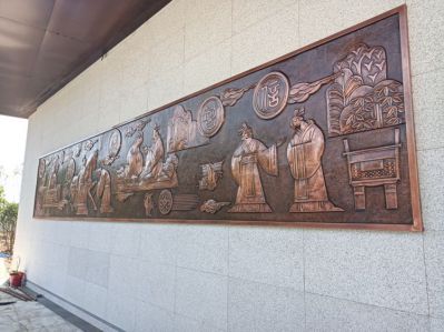 “仁義禮智信”中國(guó)傳統(tǒng)文化浮雕壁畫(huà)