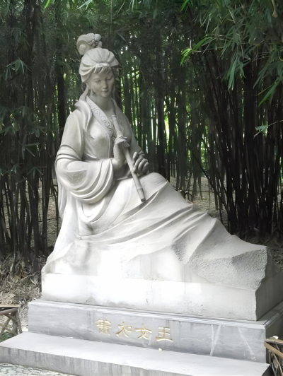 石雕園林吹簫的人物雕塑裝飾景觀