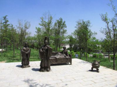 親嘗湯藥二十四孝鑄銅情景人物雕塑