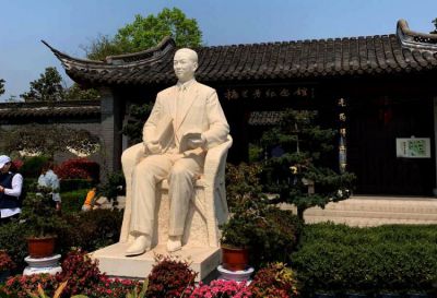 梅蘭芳漢白玉石雕像