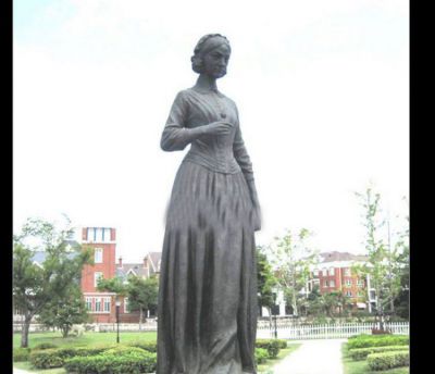 醫(yī)院名人人物玻璃鋼仿銅南丁格爾雕塑