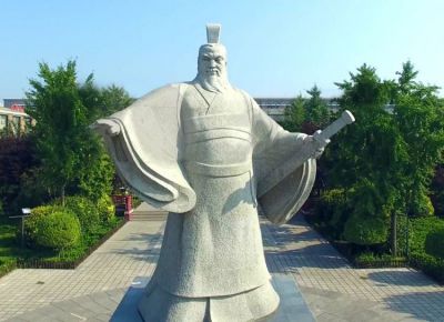 東漢時(shí)期名人景觀大理石石雕曹操雕塑